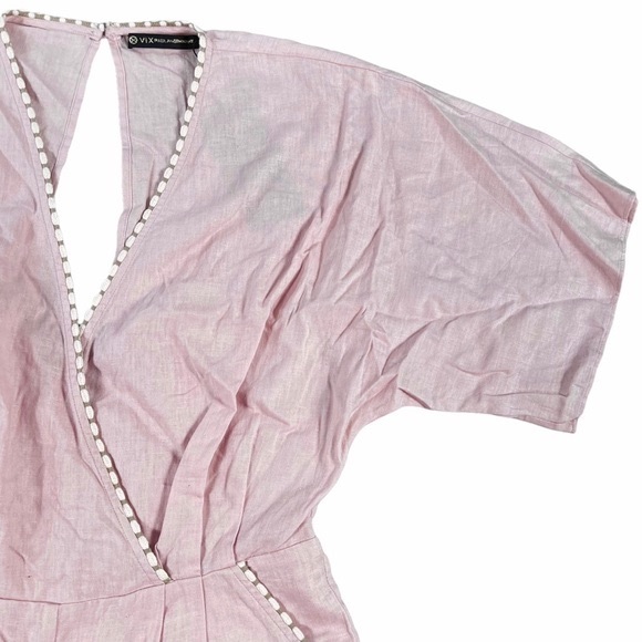 Vix Paula Hermanny size Xs light pink Marion mini jumper with white accents - Picture 6 of 13